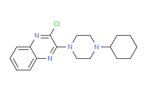 CAS No. 917746-94-2, 2-Chloro-3-(4-cyclohexylpiperazin-1-yl)quinoxaline