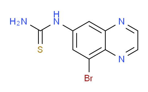 CAS No. 1217439-05-8, 1-(8-Bromoquinoxalin-6-yl)thiourea