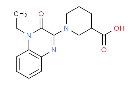 CAS No. 1242874-77-6, 1-(4-Ethyl-3-oxo-3,4-dihydroquinoxalin-2-yl)piperidine-3-carboxylic acid