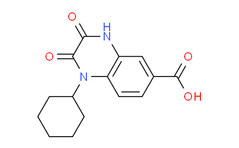 CAS No. 1038385-71-5, 1-Cyclohexyl-2,3-dioxo-1,2,3,4-tetrahydroquinoxaline-6-carboxylic acid