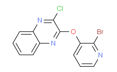 CAS No. 1065484-71-0, 2-((2-Bromopyridin-3-yl)oxy)-3-chloroquinoxaline