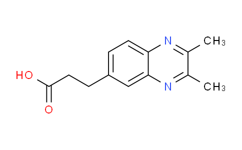 CAS No. 1368906-92-6, 3-(2,3-Dimethylquinoxalin-6-yl)propanoic acid