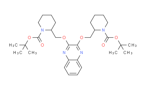 CAS No. 1289385-21-2, Di-tert-butyl 2,2'-((quinoxaline-2,3-diylbis(oxy))bis(methylene))bis(piperidine-1-carboxylate)