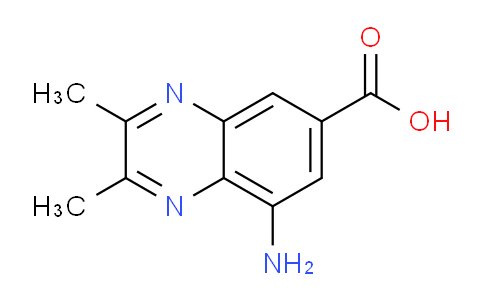 CAS No. 1706434-89-0, 8-Amino-2,3-dimethylquinoxaline-6-carboxylic acid