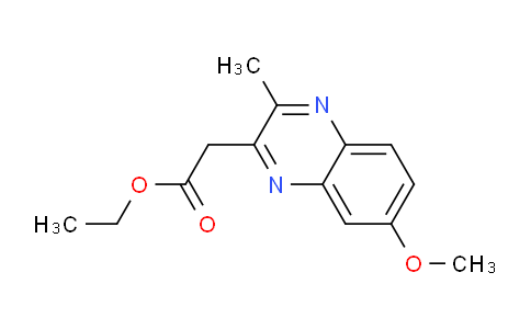 CAS No. 1707371-42-3, Ethyl 2-(7-methoxy-3-methylquinoxalin-2-yl)acetate