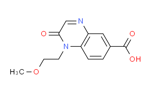 CAS No. 1713639-25-8, 1-(2-Methoxyethyl)-2-oxo-1,2-dihydroquinoxaline-6-carboxylic acid