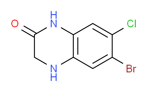 CAS No. 170098-93-8, 6-Bromo-7-chloro-3,4-dihydroquinoxalin-2(1H)-one