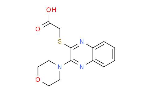 CAS No. 893725-53-6, 2-((3-Morpholinoquinoxalin-2-yl)thio)acetic acid