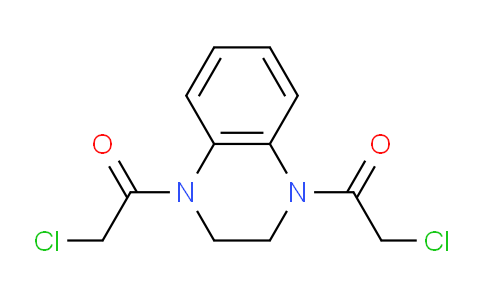 CAS No. 6779-93-7, 1,1'-(2,3-Dihydroquinoxaline-1,4-diyl)bis(2-chloroethanone)