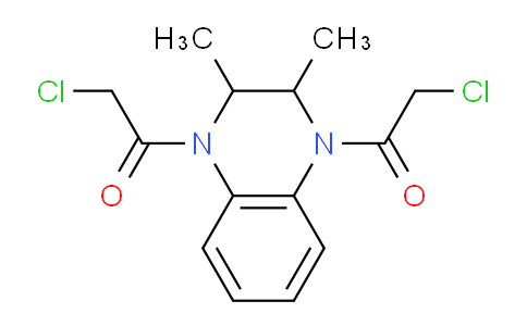 CAS No. 6699-50-9, 1,1'-(2,3-Dimethyl-2,3-dihydroquinoxaline-1,4-diyl)bis(2-chloroethanone)