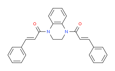 CAS No. 6699-45-2, 1,1'-(2,3-Dihydroquinoxaline-1,4-diyl)bis(3-phenylprop-2-en-1-one)