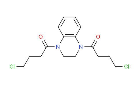 CAS No. 6699-43-0, 1,1'-(2,3-Dihydroquinoxaline-1,4-diyl)bis(4-chlorobutan-1-one)