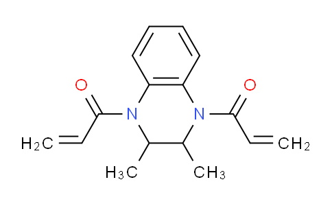 CAS No. 6687-72-5, 1,1'-(2,3-Dimethyl-2,3-dihydroquinoxaline-1,4-diyl)bis(prop-2-en-1-one)