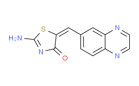 CAS No. 648450-31-1, 2-Amino-5-(quinoxalin-6-ylmethylene)thiazol-4(5H)-one