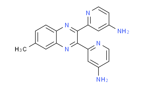 CAS No. 143628-60-8, 2,2'-(6-Methylquinoxaline-2,3-diyl)bis(pyridin-4-amine)