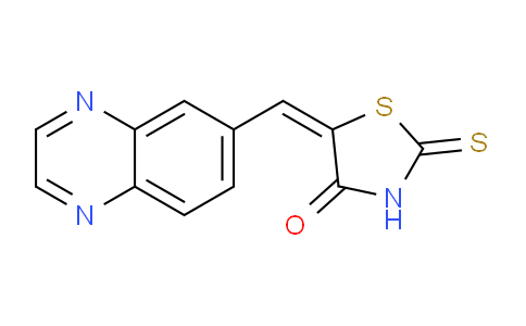 CAS No. 648450-30-0, 5-(Quinoxalin-6-ylmethylene)-2-thioxothiazolidin-4-one