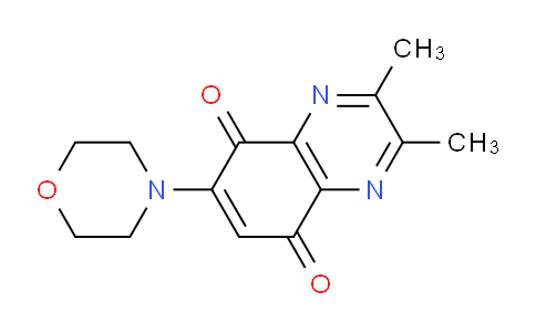 CAS No. 7697-88-3, 2,3-Dimethyl-6-morpholinoquinoxaline-5,8-dione