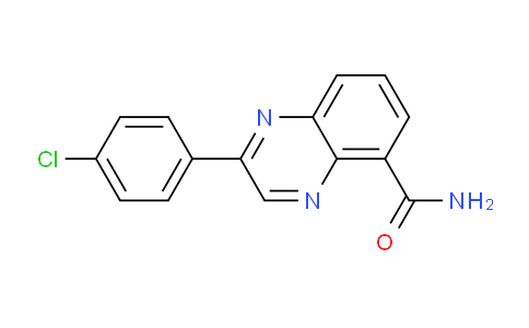CAS No. 489457-66-1, 2-(4-Chlorophenyl)quinoxaline-5-carboxamide