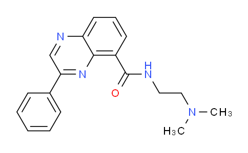 CAS No. 107027-31-6, N-(2-(Dimethylamino)ethyl)-3-phenylquinoxaline-5-carboxamide
