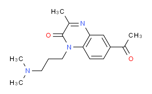 CAS No. 78155-92-7, 6-Acetyl-1-(3-(dimethylamino)propyl)-3-methylquinoxalin-2(1H)-one