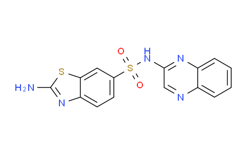 CAS No. 192119-46-3, 2-Amino-N-(quinoxalin-2-yl)benzo[d]thiazole-6-sulfonamide