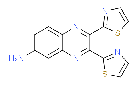 CAS No. 832080-78-1, 2,3-Di(thiazol-2-yl)quinoxalin-6-amine