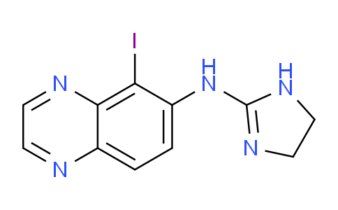 CAS No. 91147-44-3, N-(4,5-Dihydro-1H-imidazol-2-yl)-5-iodoquinoxalin-6-amine