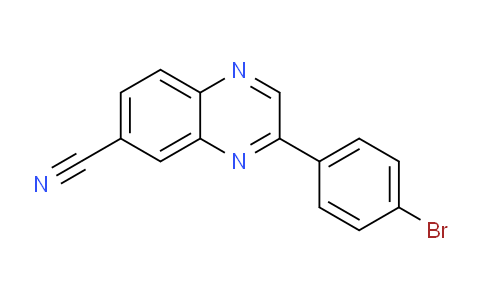CAS No. 110379-69-6, 3-(4-Bromophenyl)quinoxaline-6-carbonitrile