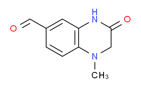 CAS No. 711024-26-9, 1-Methyl-3-oxo-1,2,3,4-tetrahydroquinoxaline-6-carbaldehyde