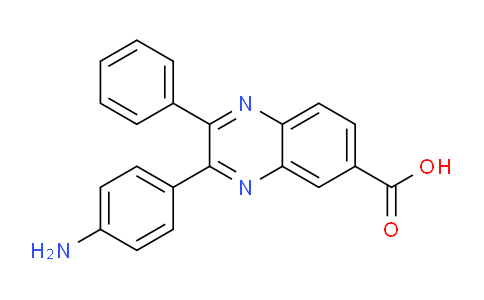 CAS No. 64375-04-8, 3-(4-Aminophenyl)-2-phenylquinoxaline-6-carboxylic acid