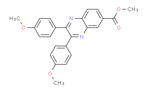 CAS No. 647375-59-5, Methyl 2,3-bis(4-methoxyphenyl)quinoxaline-6-carboxylate