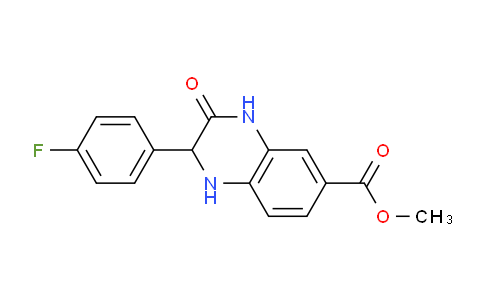 CAS No. 1268867-01-1, Methyl 2-(4-fluorophenyl)-3-oxo-1,2,3,4-tetrahydroquinoxaline-6-carboxylate
