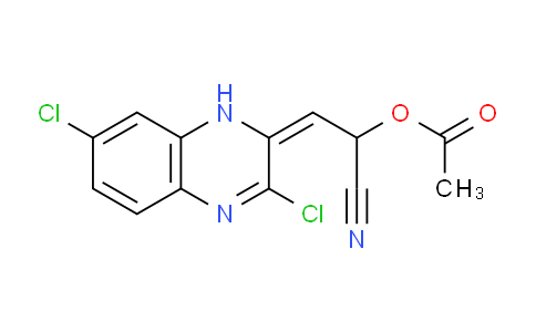 CAS No. 821009-84-1, 1-Cyano-2-(3,7-dichloroquinoxalin-2(1H)-ylidene)ethyl acetate
