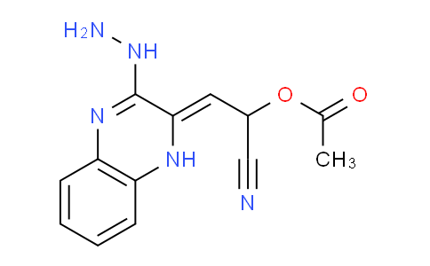 CAS No. 821009-88-5, 1-Cyano-2-(3-hydrazinylquinoxalin-2(1H)-ylidene)ethyl acetate