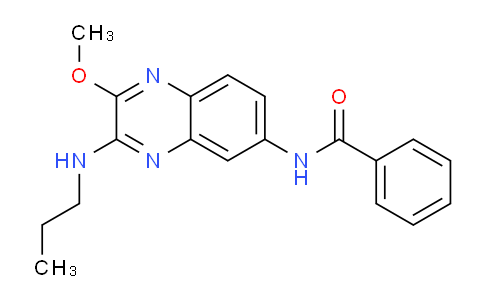 CAS No. 862123-21-5, N-(2-Methoxy-3-(propylamino)quinoxalin-6-yl)benzamide