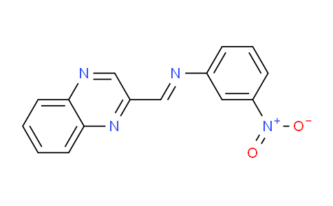 CAS No. 104182-65-2, 3-Nitro-N-(quinoxalin-2-ylmethylene)aniline