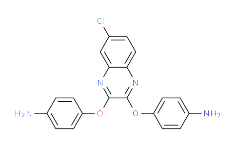 CAS No. 64360-02-7, 4,4'-((6-Chloroquinoxaline-2,3-diyl)bis(oxy))dianiline