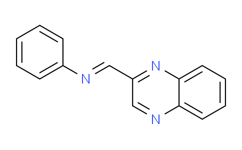 CAS No. 104182-63-0, N-(Quinoxalin-2-ylmethylene)aniline