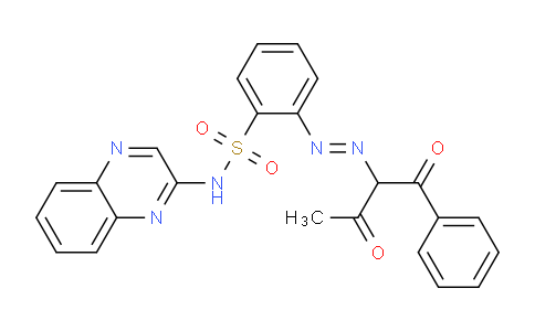 CAS No. 89010-65-1, 2-((1,3-Dioxo-1-phenylbutan-2-yl)diazenyl)-N-(quinoxalin-2-yl)benzenesulfonamide