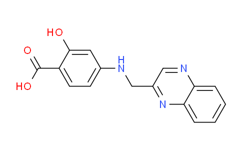 CAS No. 62294-89-7, 2-Hydroxy-4-((quinoxalin-2-ylmethyl)amino)benzoic acid