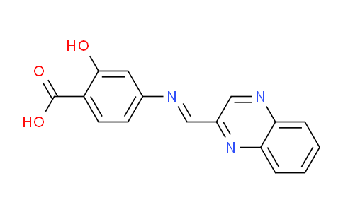 CAS No. 62294-79-5, 2-Hydroxy-4-((quinoxalin-2-ylmethylene)amino)benzoic acid