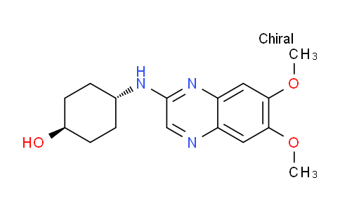 CAS No. 216699-96-6, Trans-4-((6,7-dimethoxyquinoxalin-2-yl)amino)cyclohexanol