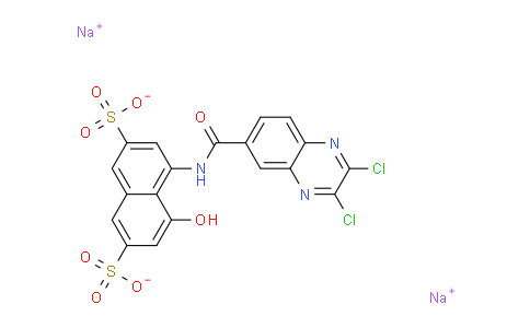 CAS No. 68541-10-6, Sodium 4-(2,3-dichloroquinoxaline-6-carboxamido)-5-hydroxynaphthalene-2,7-disulfonate