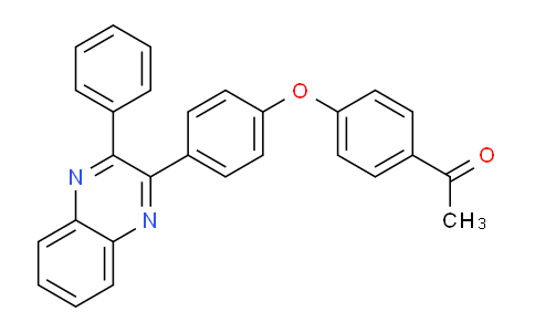 CAS No. 61457-79-2, 1-(4-(4-(3-Phenylquinoxalin-2-yl)phenoxy)phenyl)ethanone
