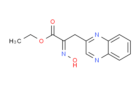 CAS No. 13311-43-8, (E)-Ethyl 2-(hydroxyimino)-3-(quinoxalin-2-yl)propanoate