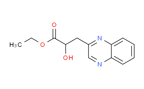 CAS No. 6639-94-7, Ethyl 2-hydroxy-3-(quinoxalin-2-yl)propanoate