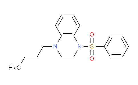 CAS No. 7151-42-0, 1-Butyl-4-(phenylsulfonyl)-1,2,3,4-tetrahydroquinoxaline