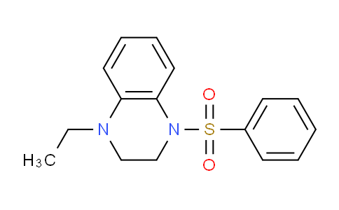 CAS No. 7151-18-0, 1-Ethyl-4-(phenylsulfonyl)-1,2,3,4-tetrahydroquinoxaline