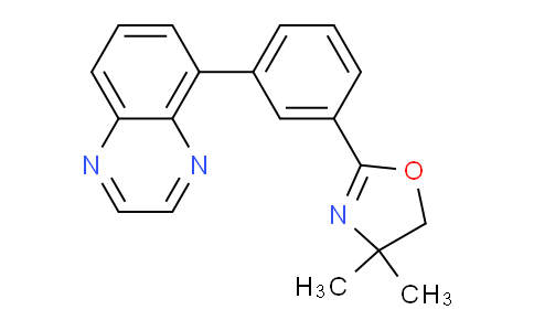 CAS No. 177733-72-1, 4,4-Dimethyl-2-(3-(quinoxalin-5-yl)phenyl)-4,5-dihydrooxazole