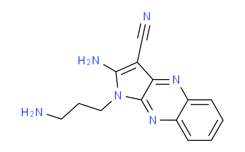 CAS No. 843622-49-1, 2-amino-1-(3-aminopropyl)-1H-pyrrolo[2,3-b]quinoxaline-3-carbonitrile